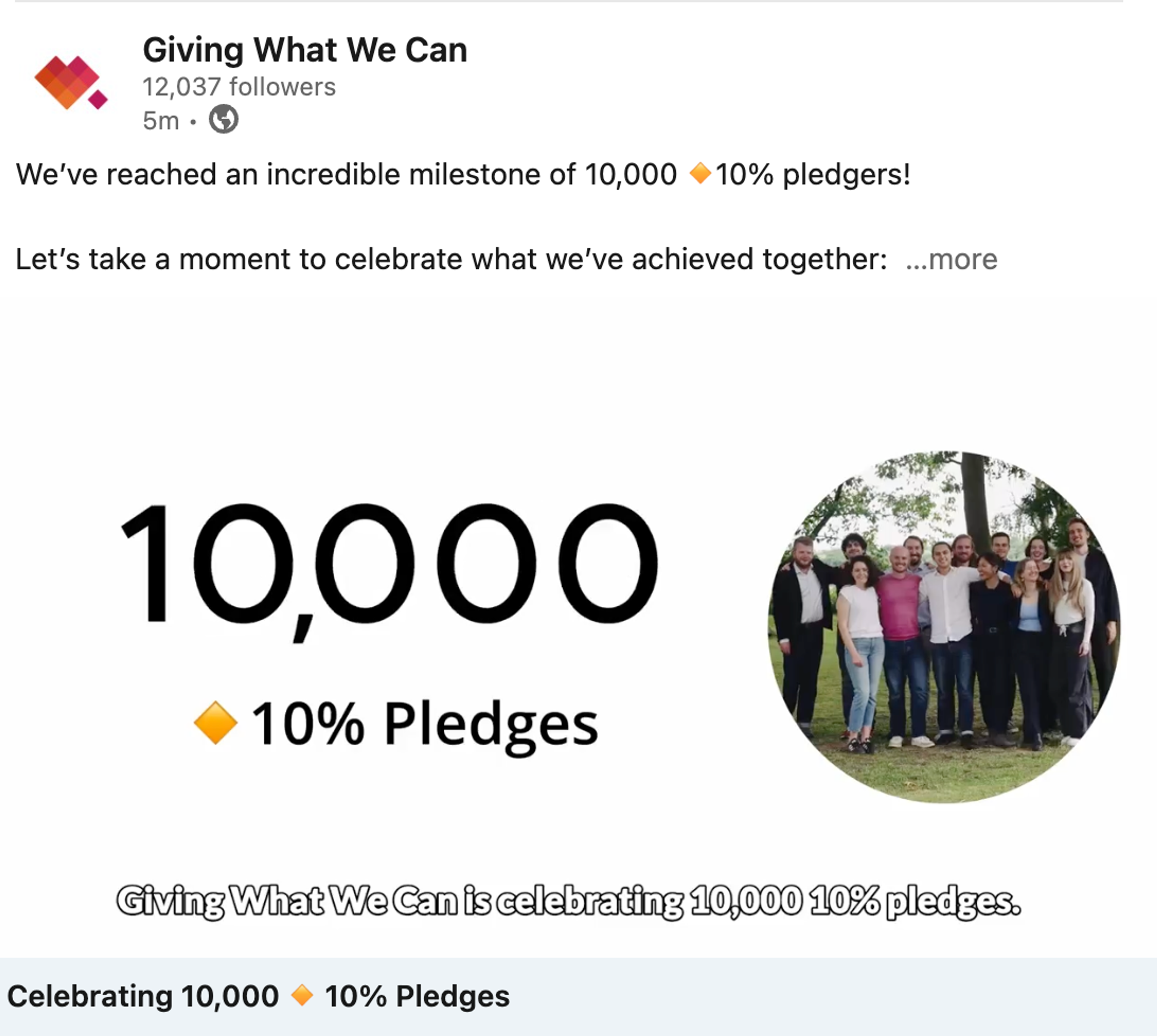 Photo of LinkedIn post