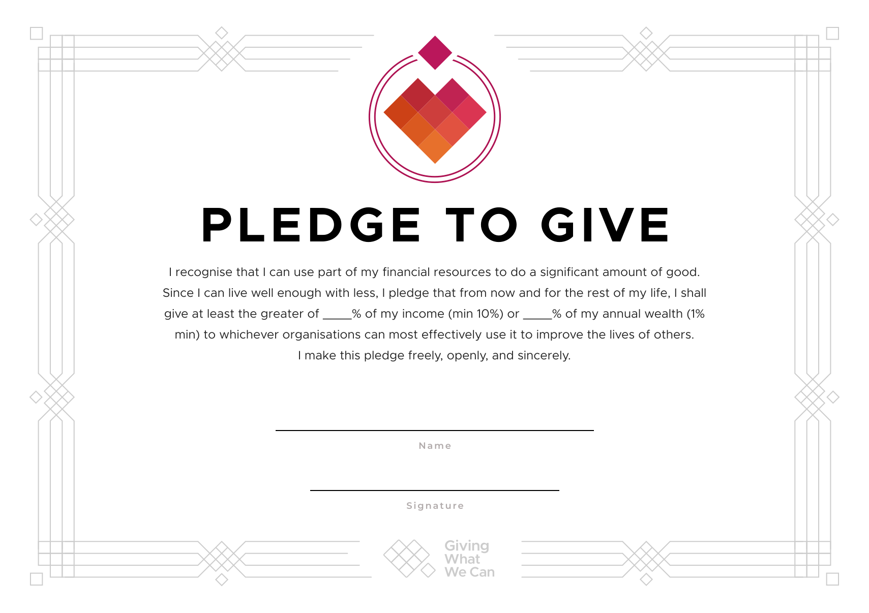 The pledge
