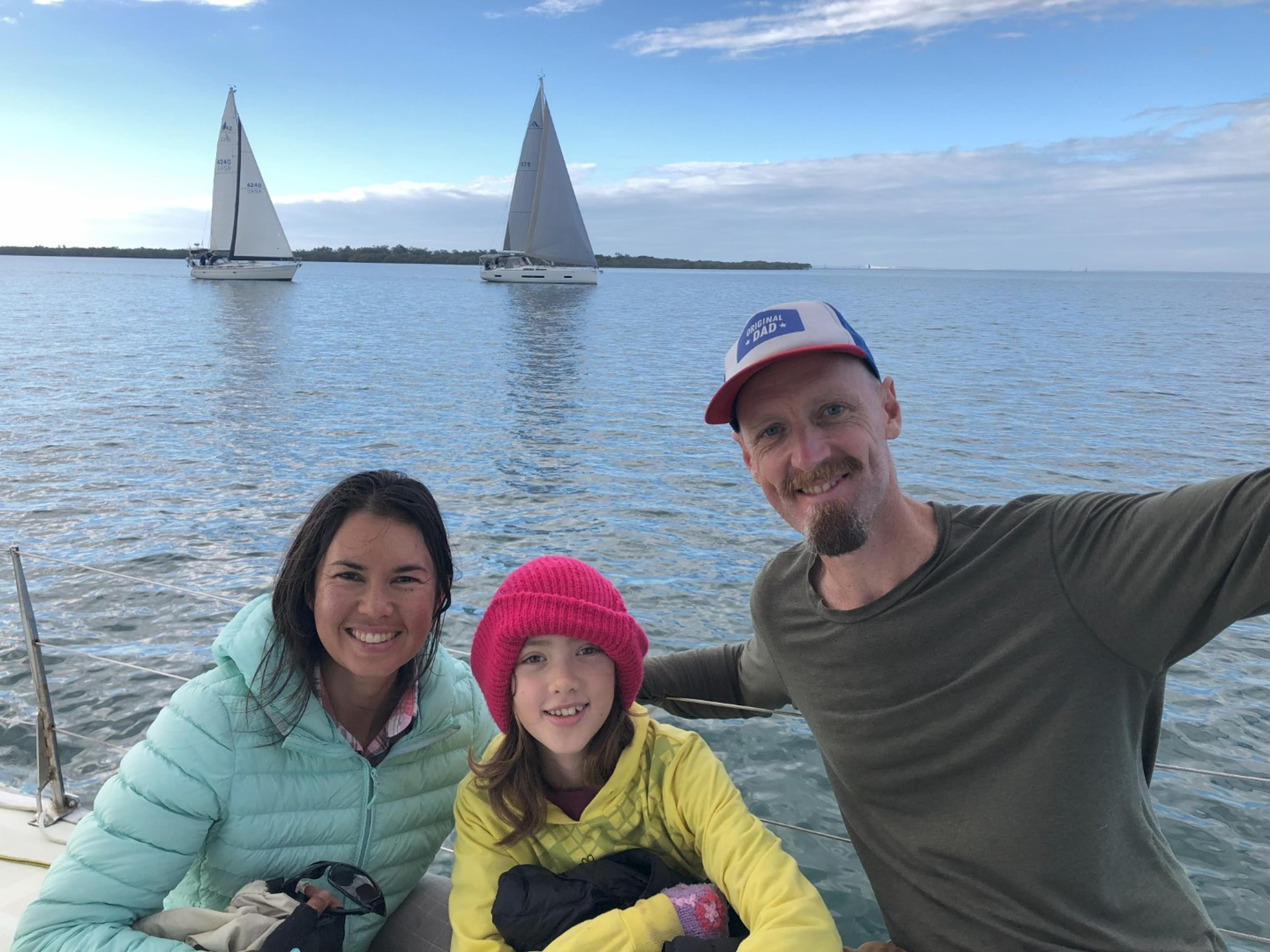 Jon with his wife and one of his kids
