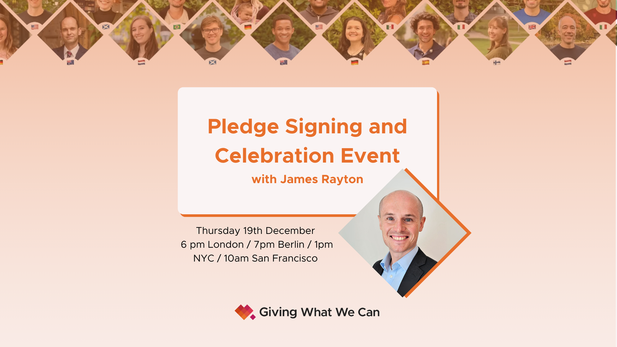 Pledge Week Pledge Week 2024 · Giving What We Can