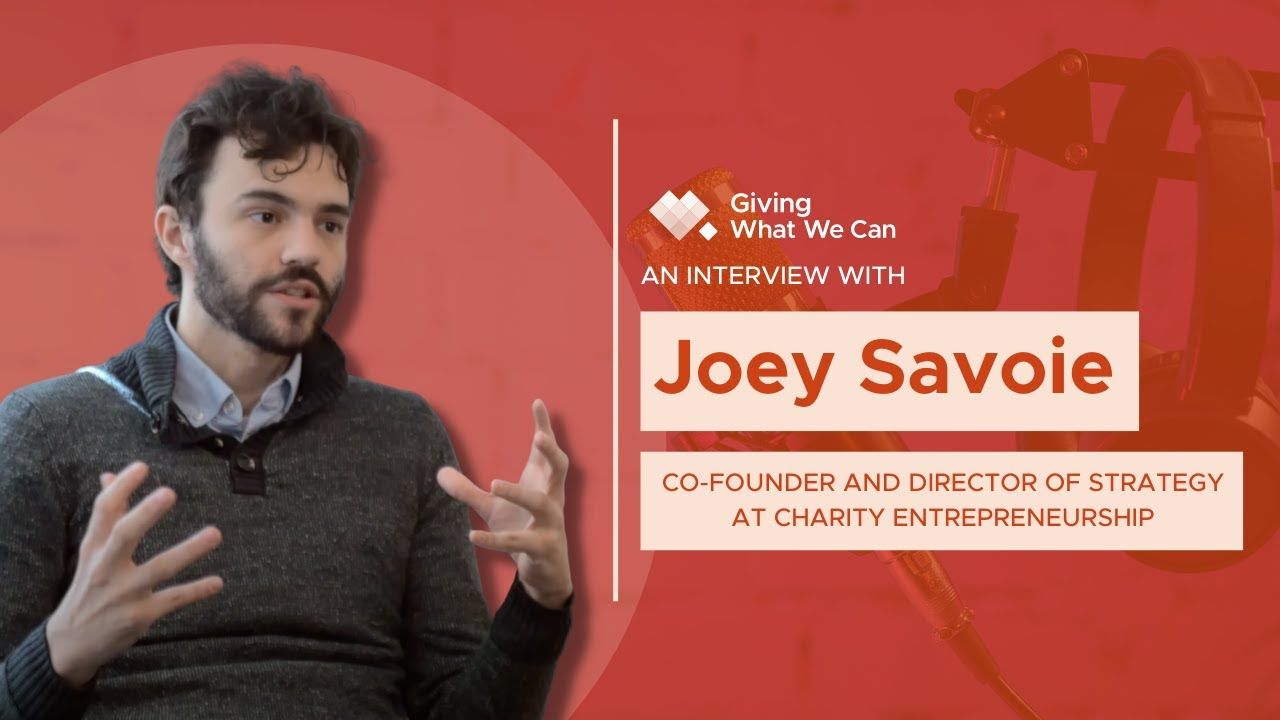 Joey Savoie: Making it easier for great charities to exist