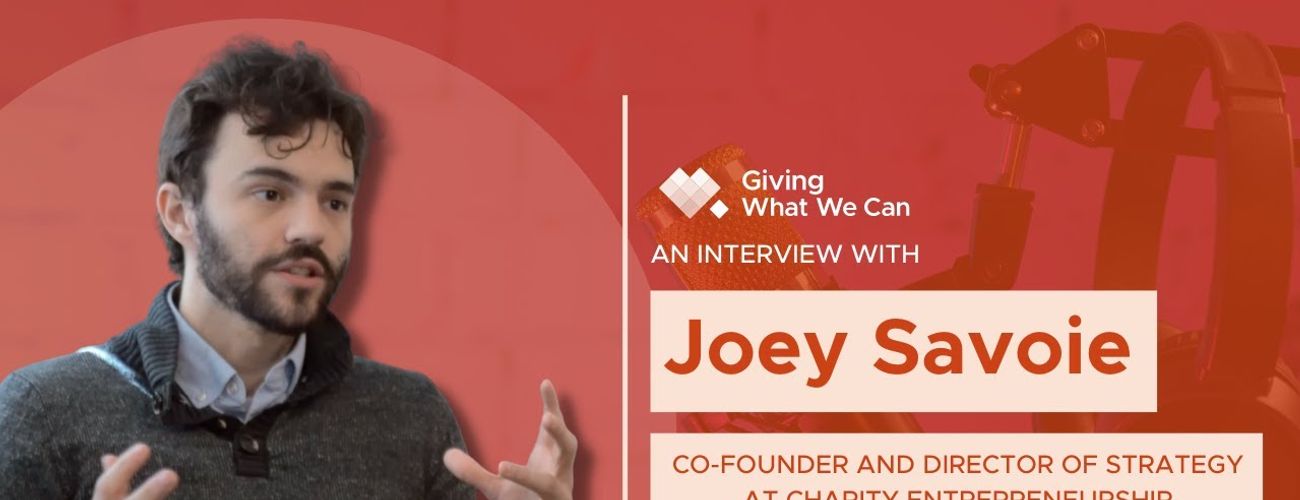 Joey Savoie: Making it easier for great charities to exist