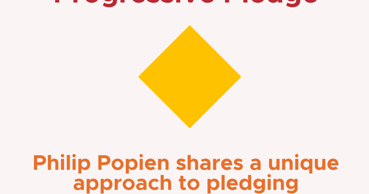 The "Progressive Pledge” · Giving What We Can