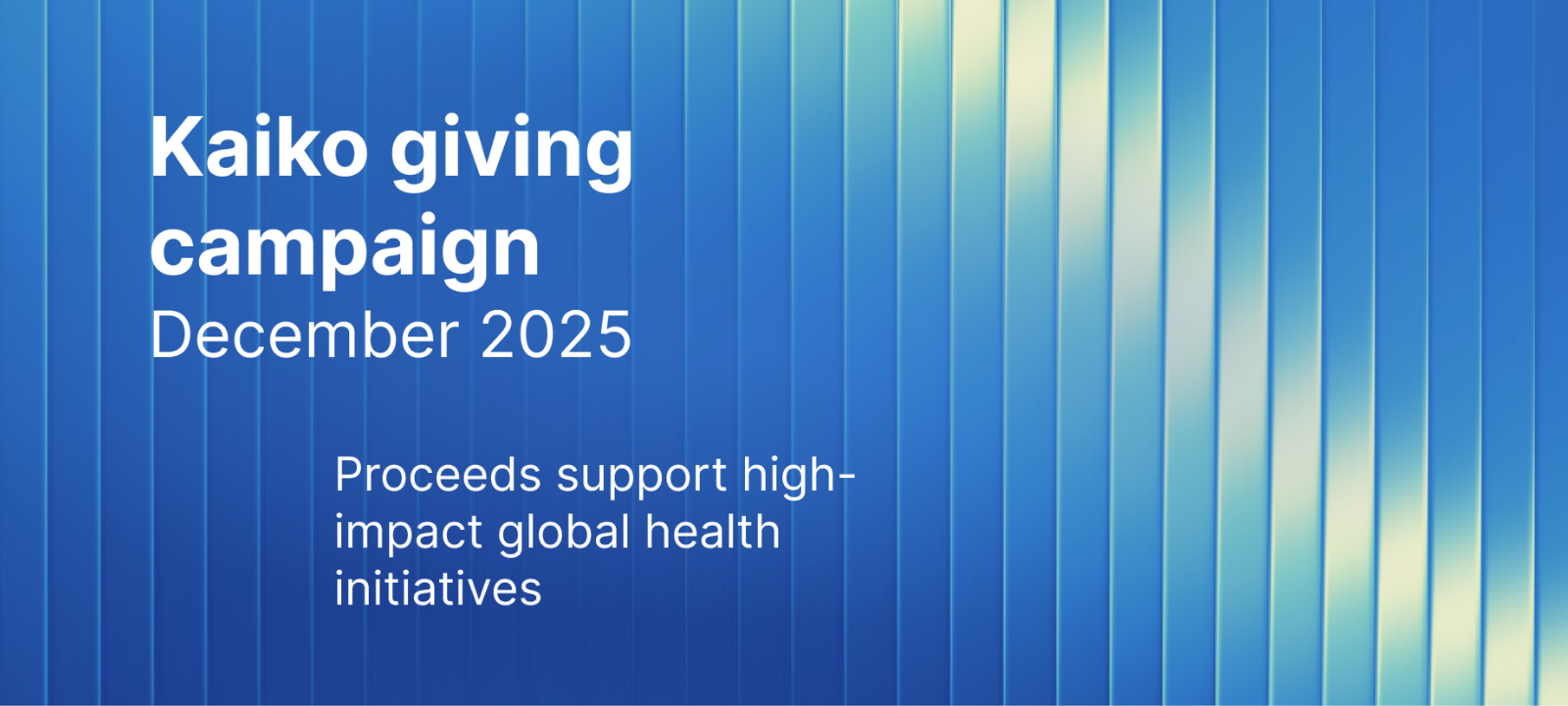 Kaiko Giving Campaign - Dec 25