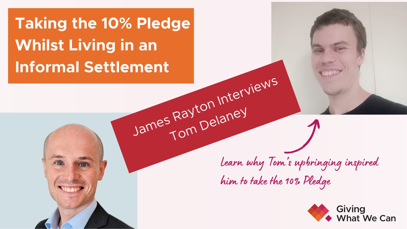 Taking the 10% Pledge whilst living in an informal settlement: An interview with Tom Delaney