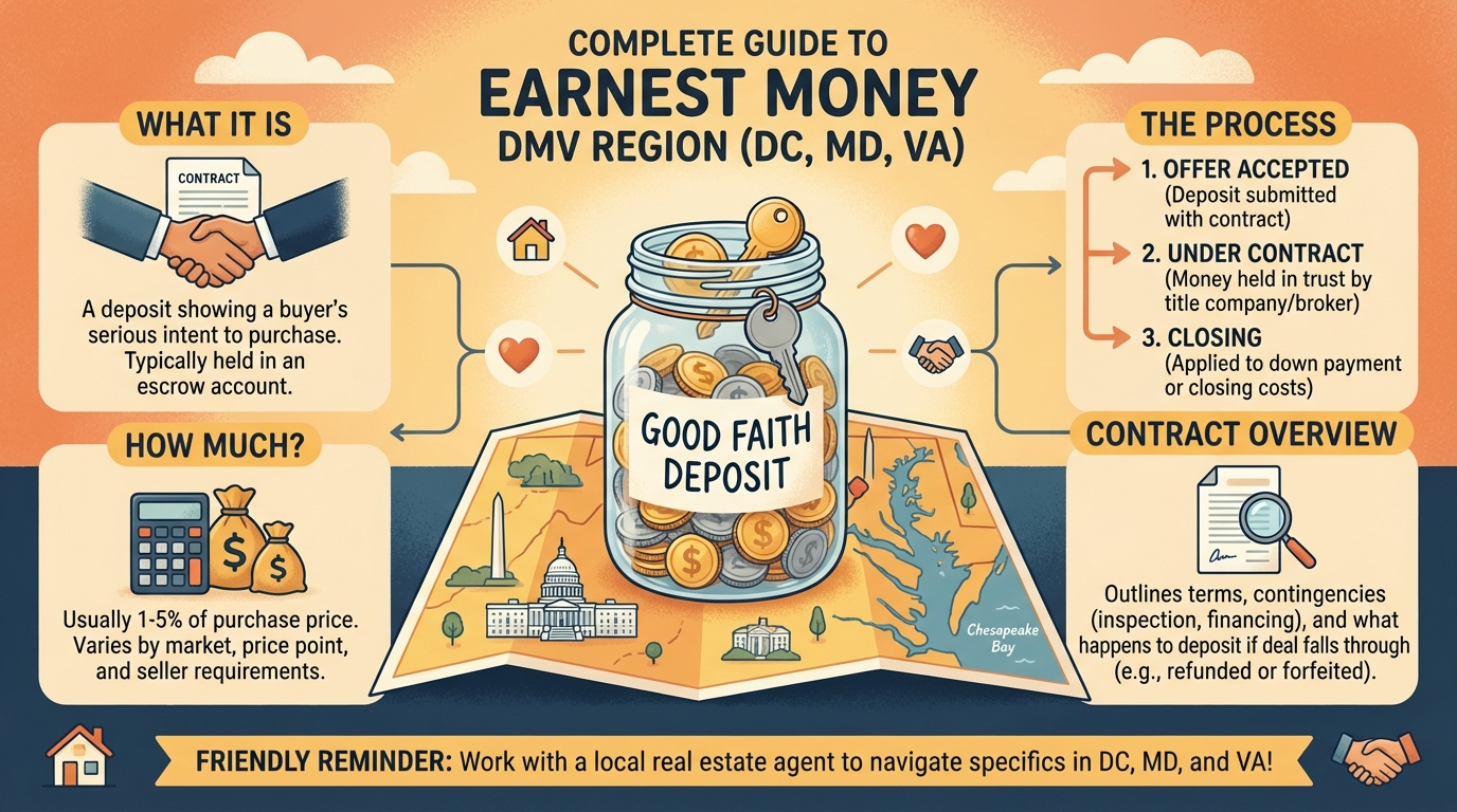 What Is Earnest Money? A Complete Guide for DMV Homebuyers