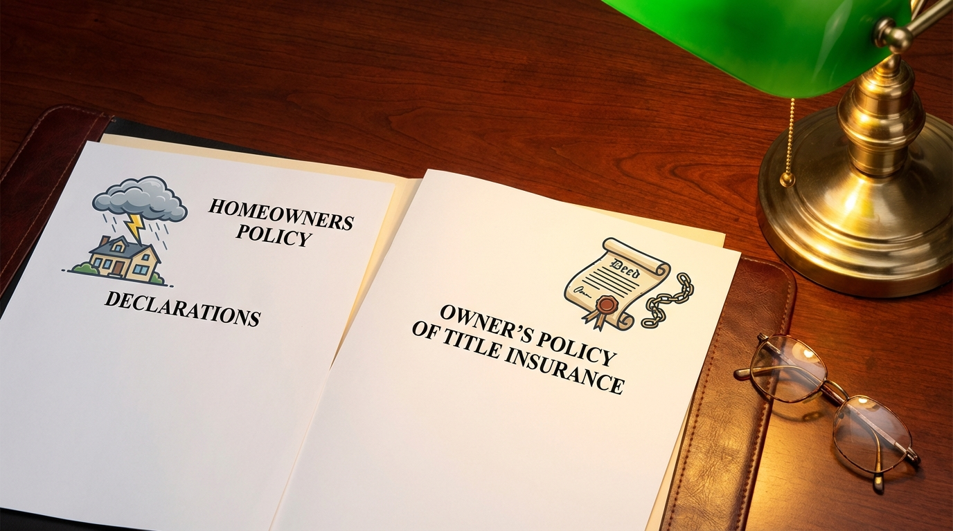 Homeowners Insurance vs Title Insurance: They're Not the Same Thing