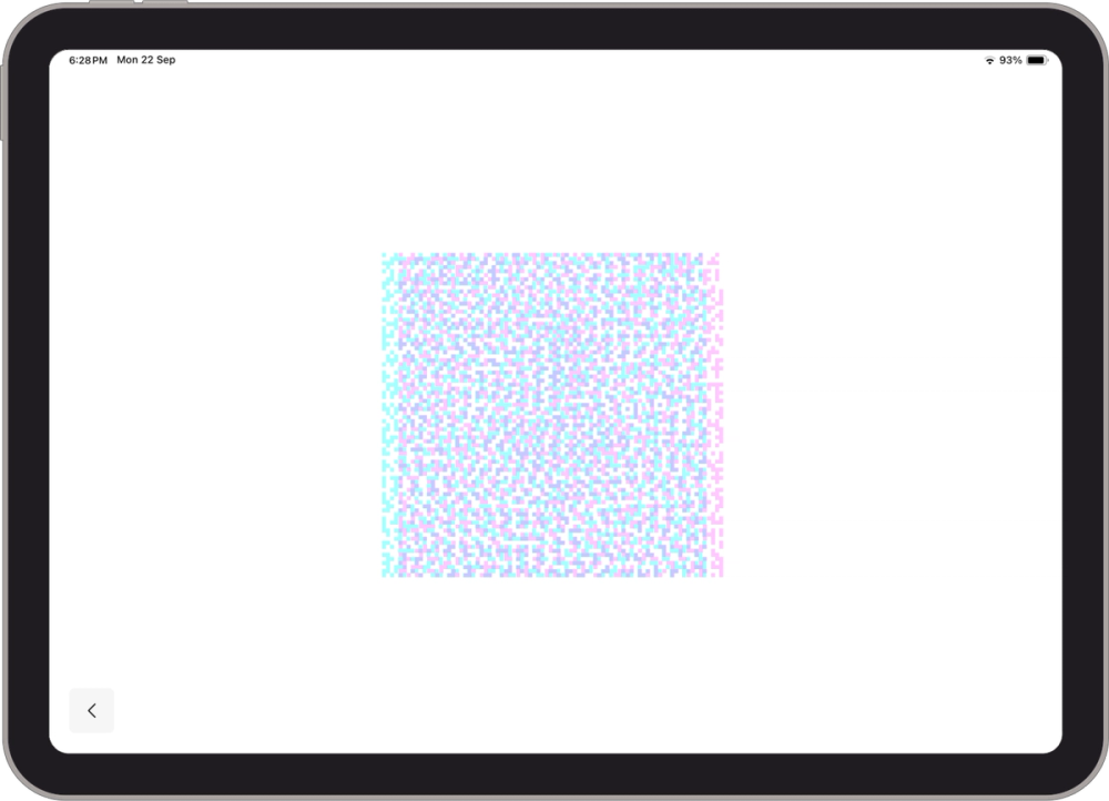 Eyeli screenshot of an in-practice or at-home visual therapy exercise