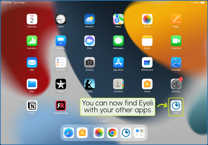 Eyeli now appears as an app icon on your Home Screen and opens full-screen, without the Safari address bar.