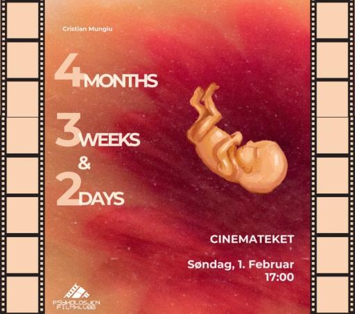 Poster for 4 Months, 3 Weeks and 2 Days