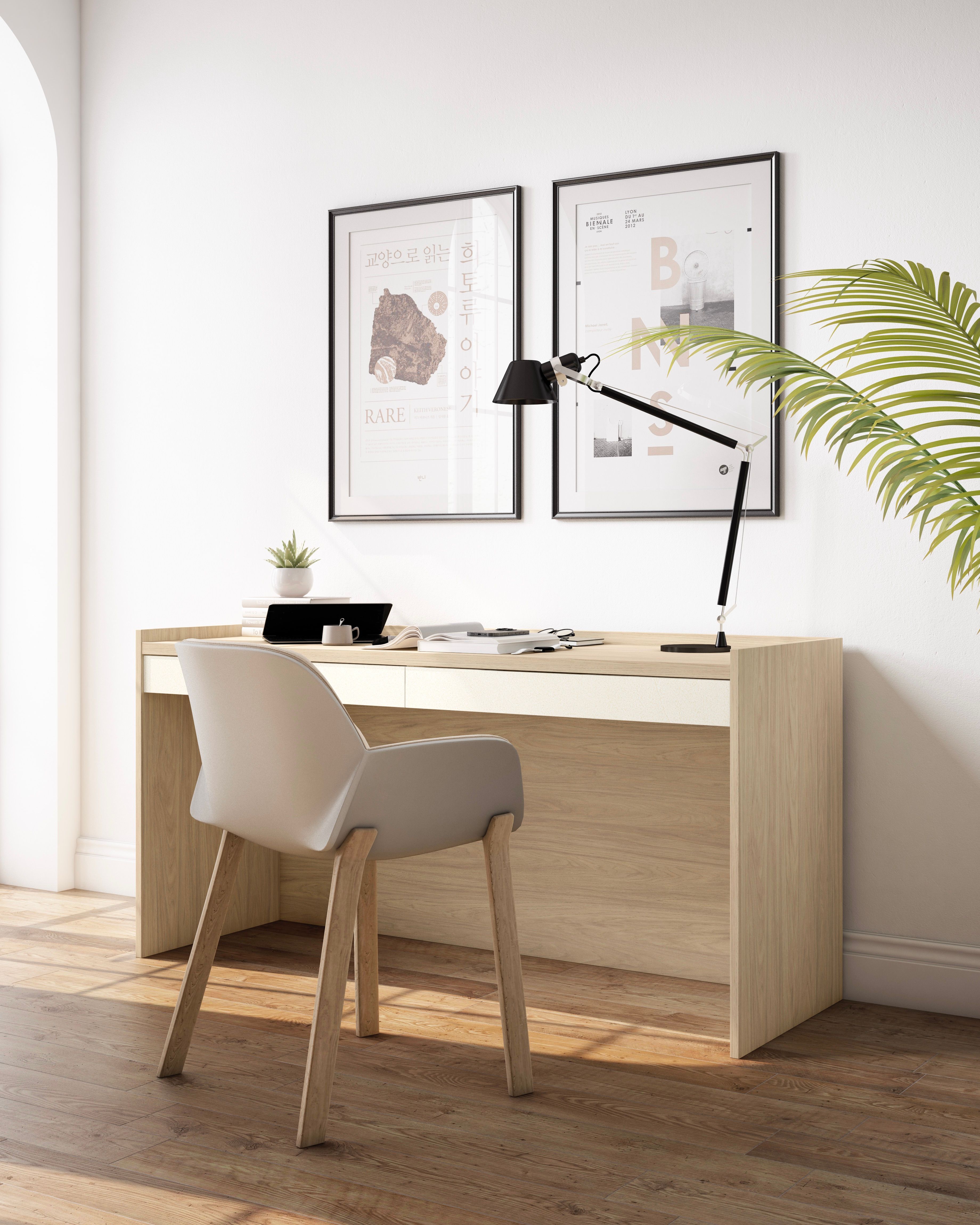 Table basse éco avec 1 tiroir de rangement.