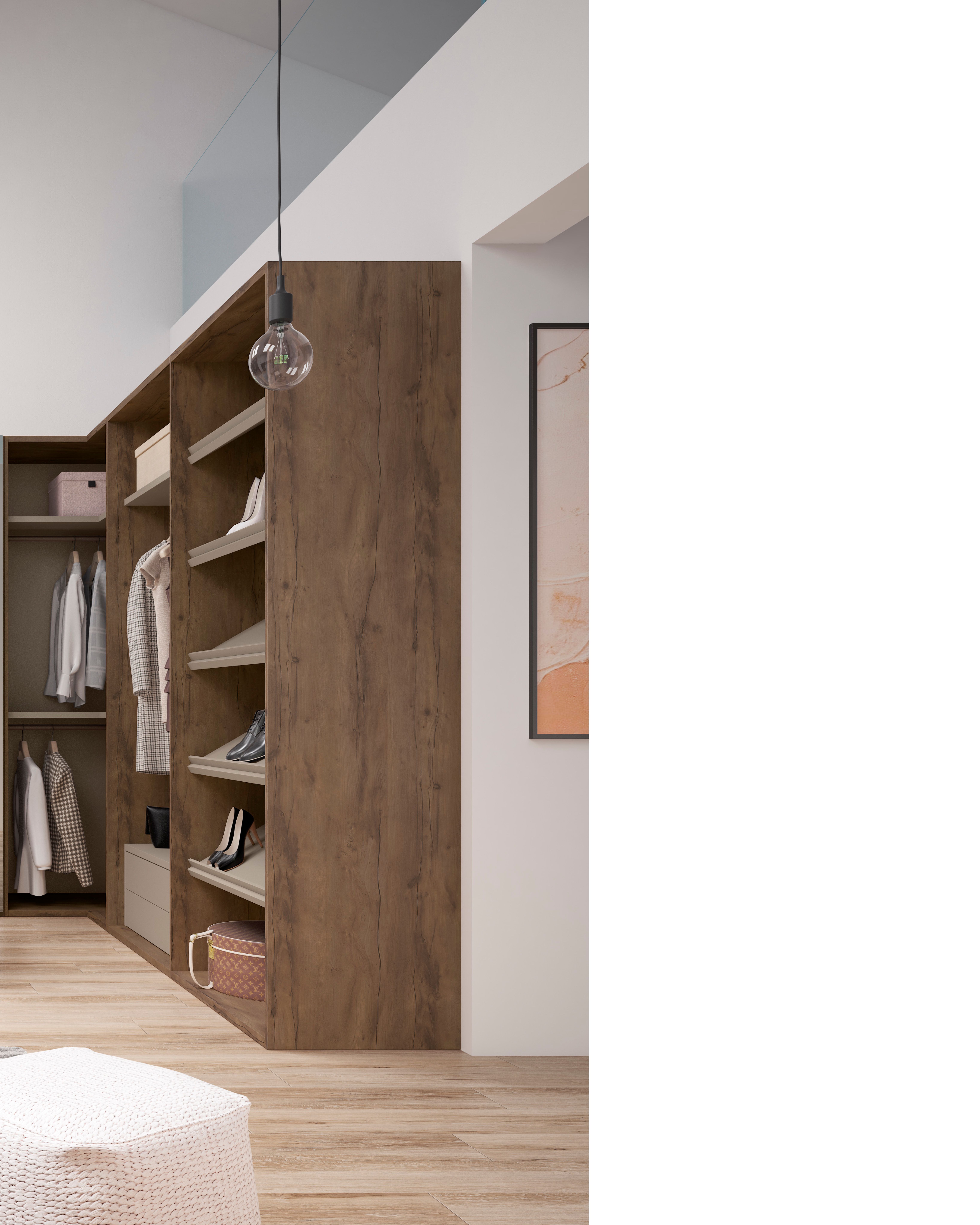 Vestidor tipo armario abierto