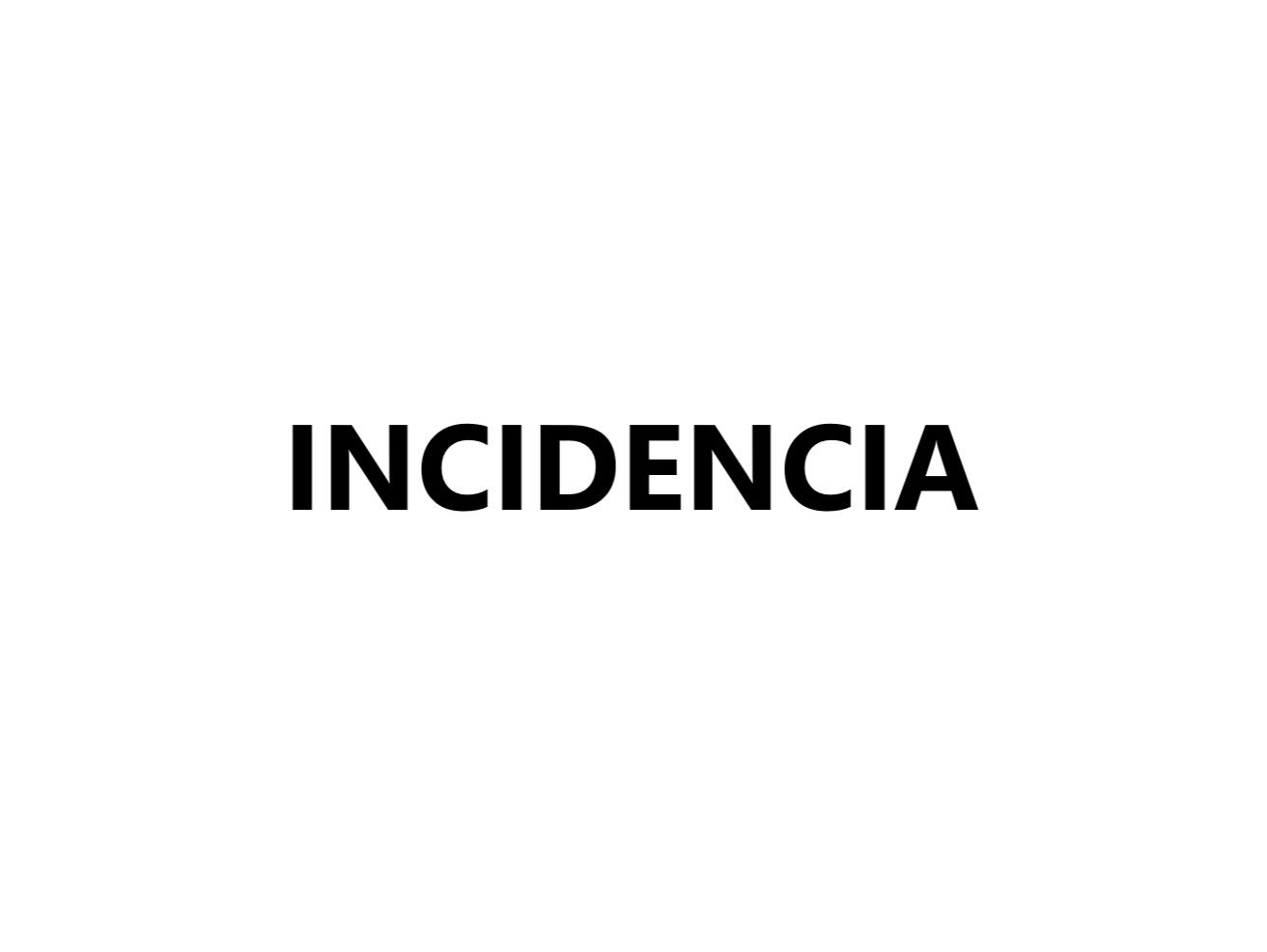 Incidencia pedido