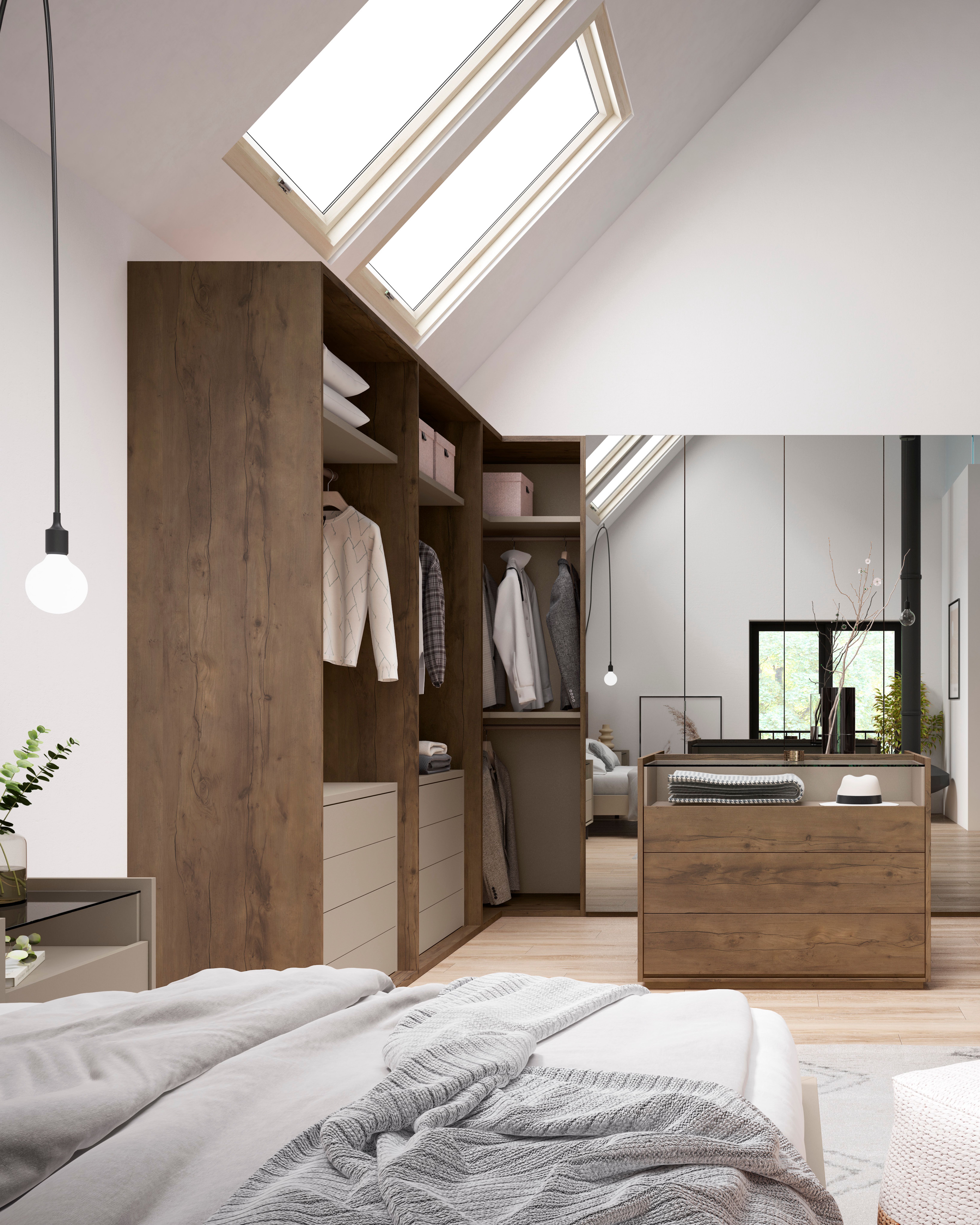 Vestidor tipo armario abierto