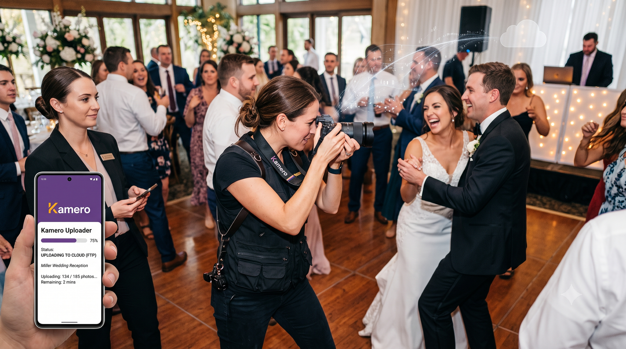 Discover how camera-to-cloud photo uploads help wedding photographers upload photos in real time, speed up delivery, reduce manual work, and improve client experience.
