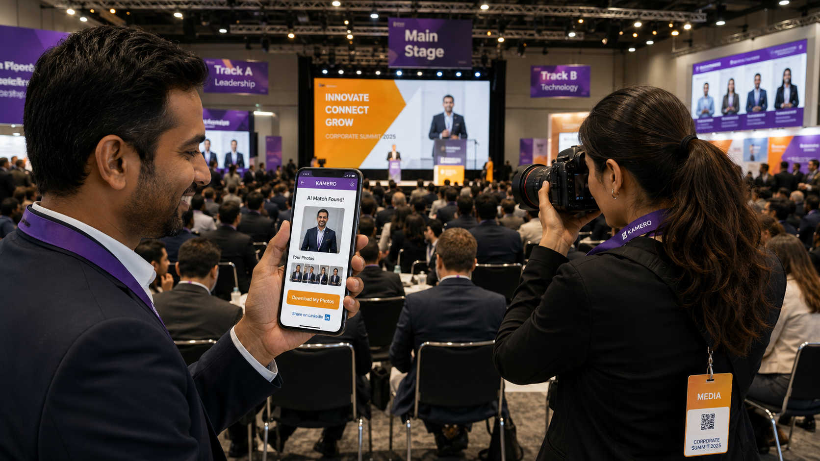 Learn how AI conference photo management helps organize multi-track event photography, automate photo sorting, and deliver media faster for corporate events.