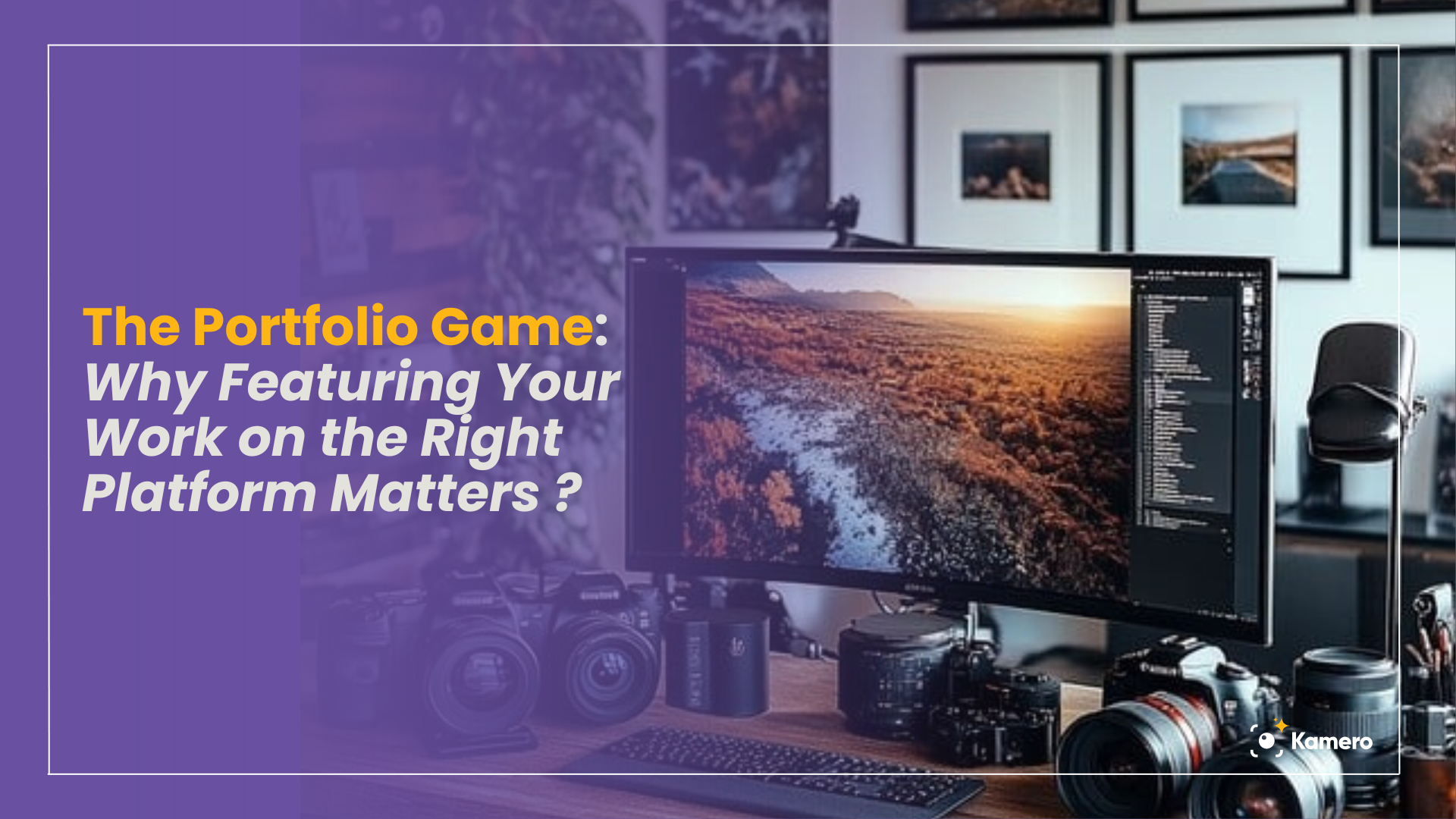 A visually rich workspace highlights the power of showcasing photography on the right platforms—where presentation meets strategic placement.