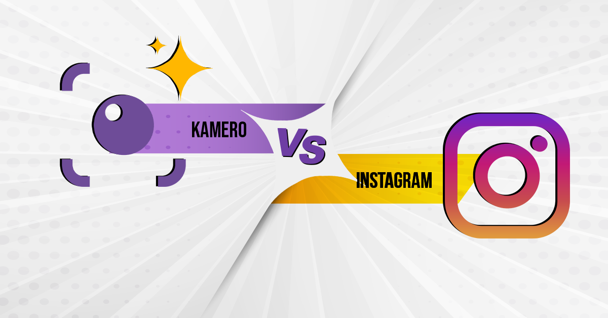 Kamero vs Instagram cover photo