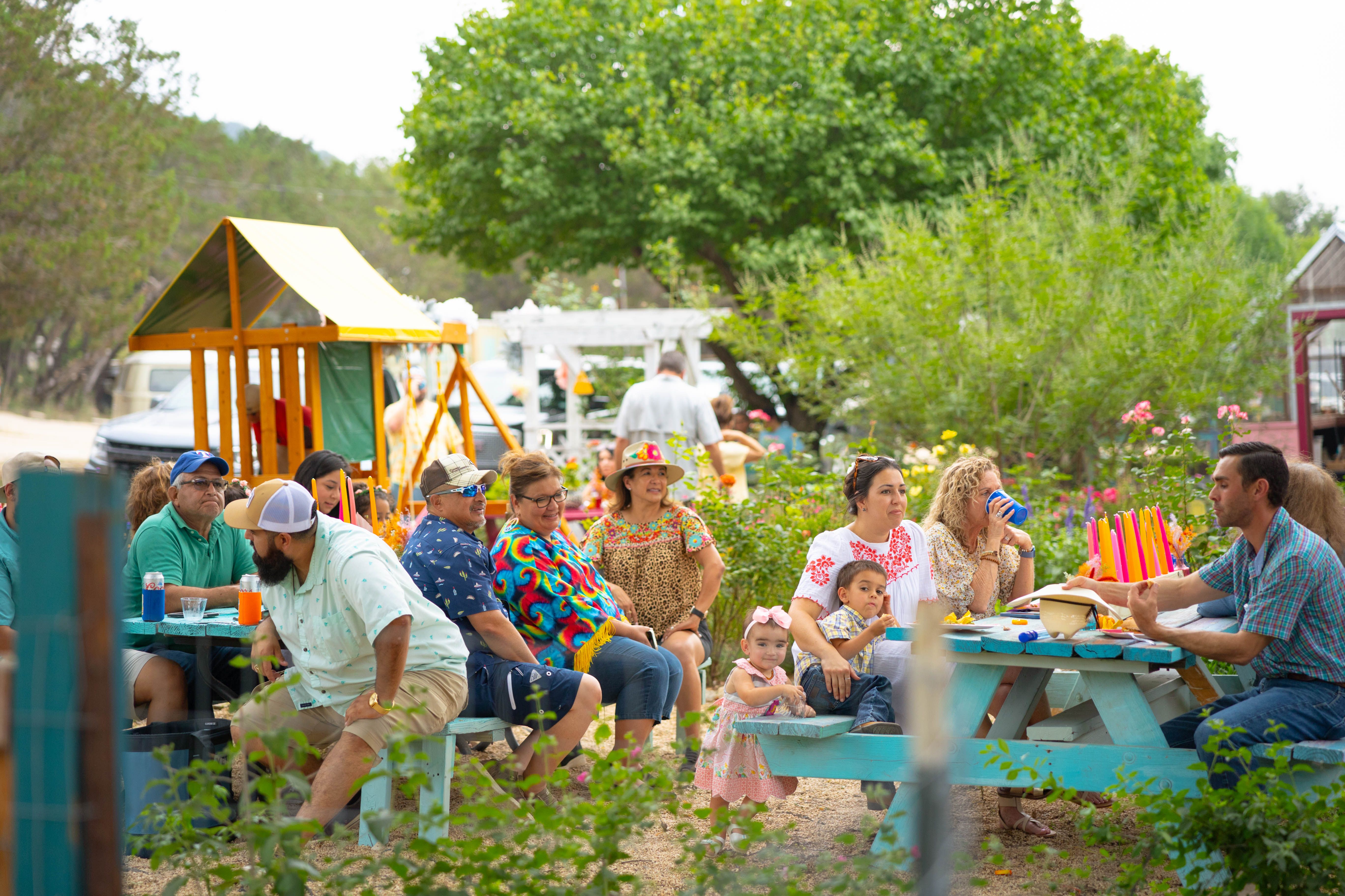 Birthday party at The Inn Between in Concan, Texas