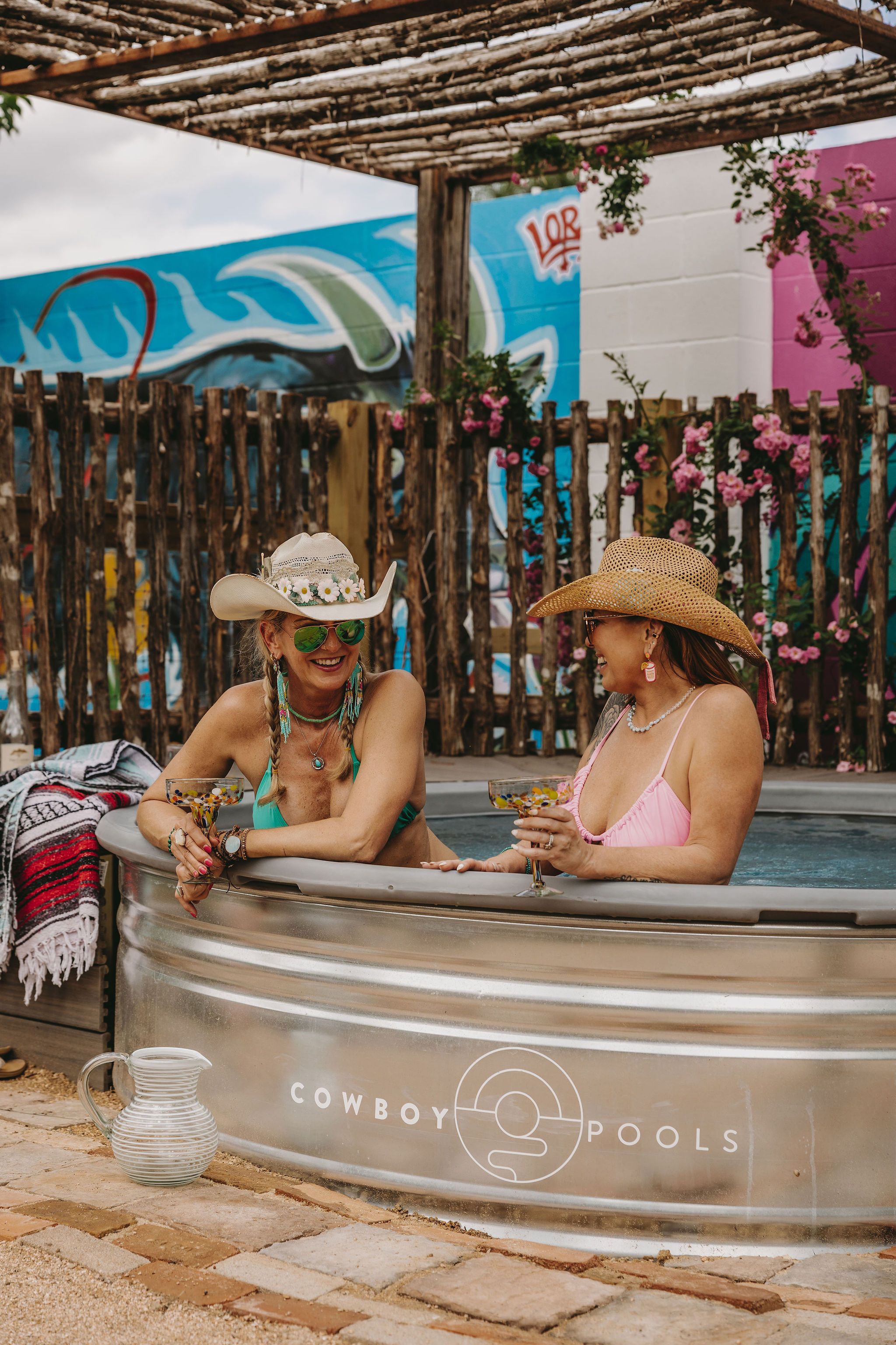 Cowboy pool at The Inn Between