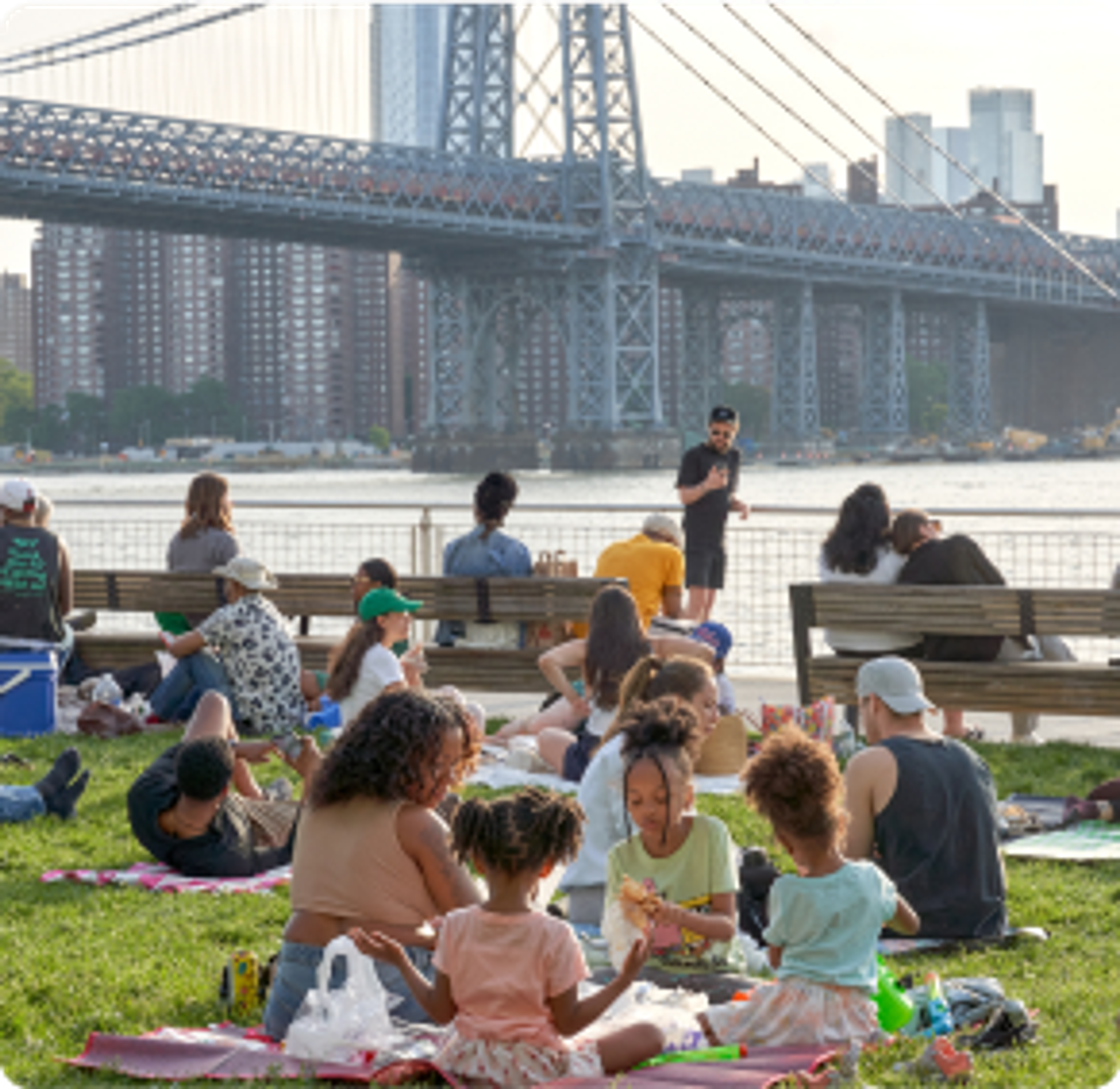 people in park