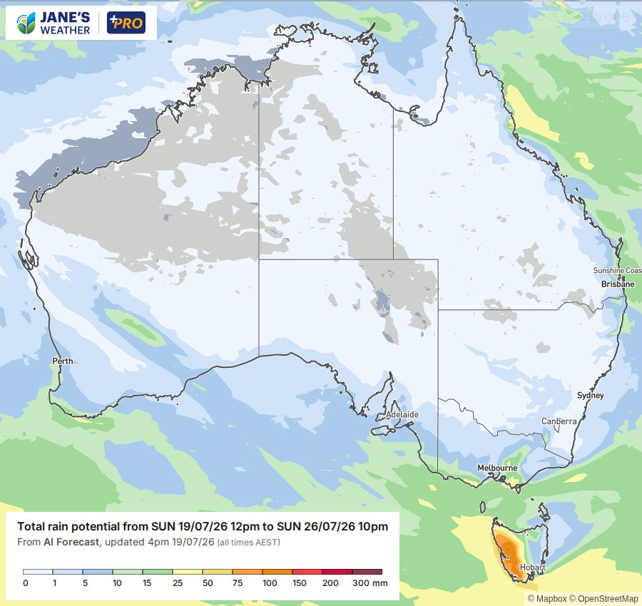 Potential rain for next week