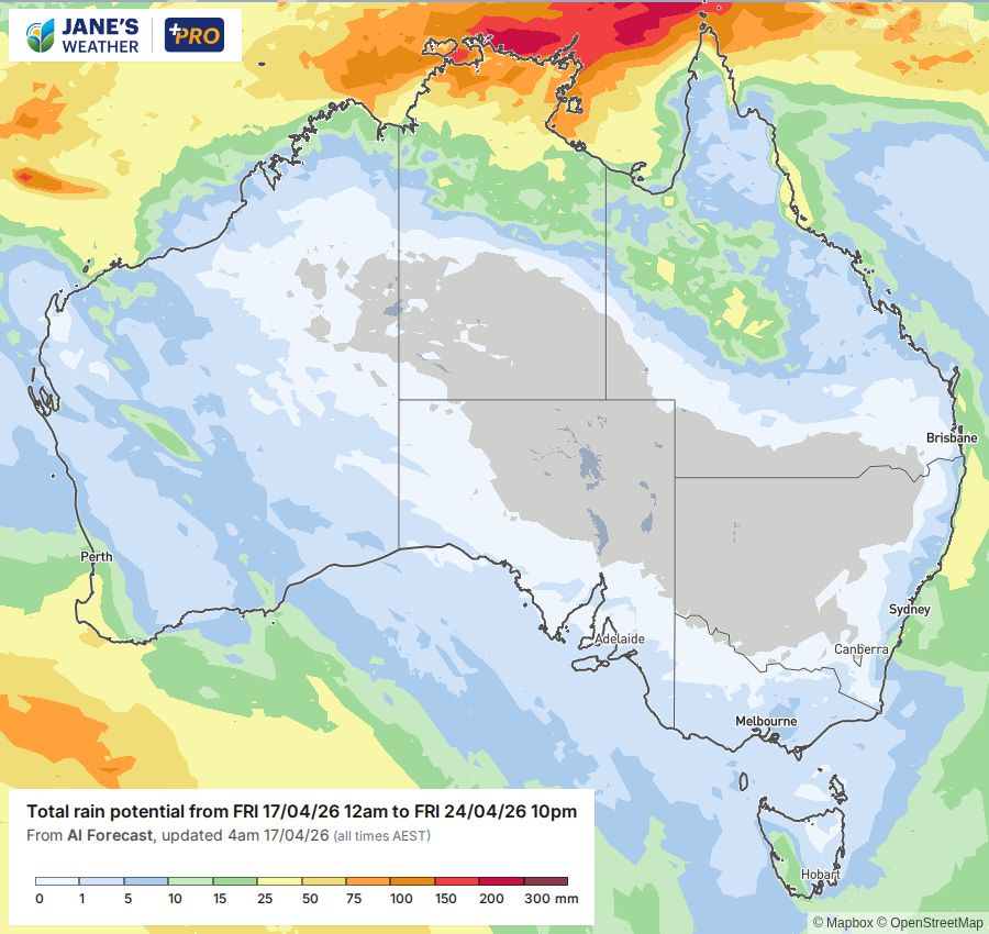 Potential rain for next week
