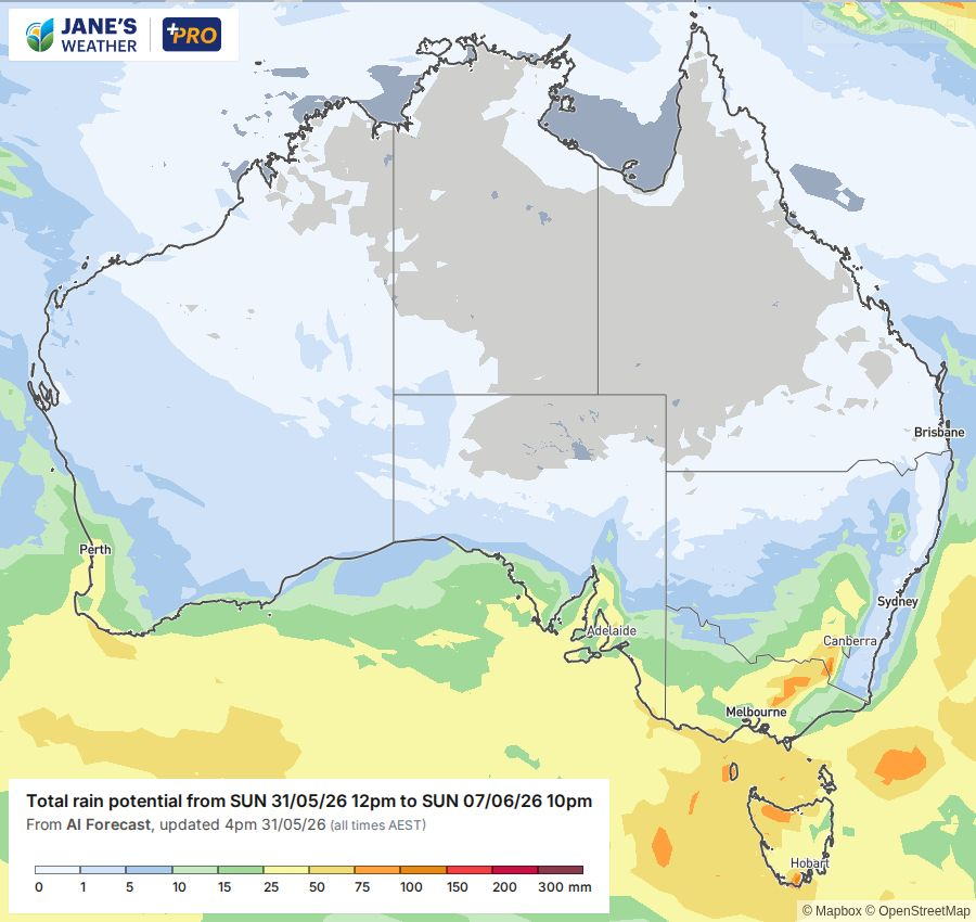 Potential rain for next week