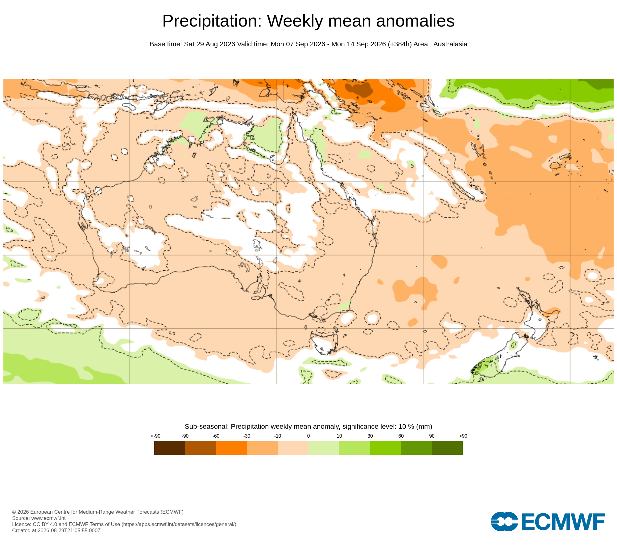ECMWF Potential rain from 07 to 14 Sep