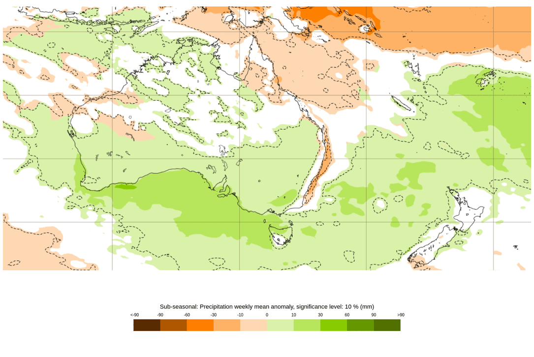 Potential rain in the following week (beginning 22 July)