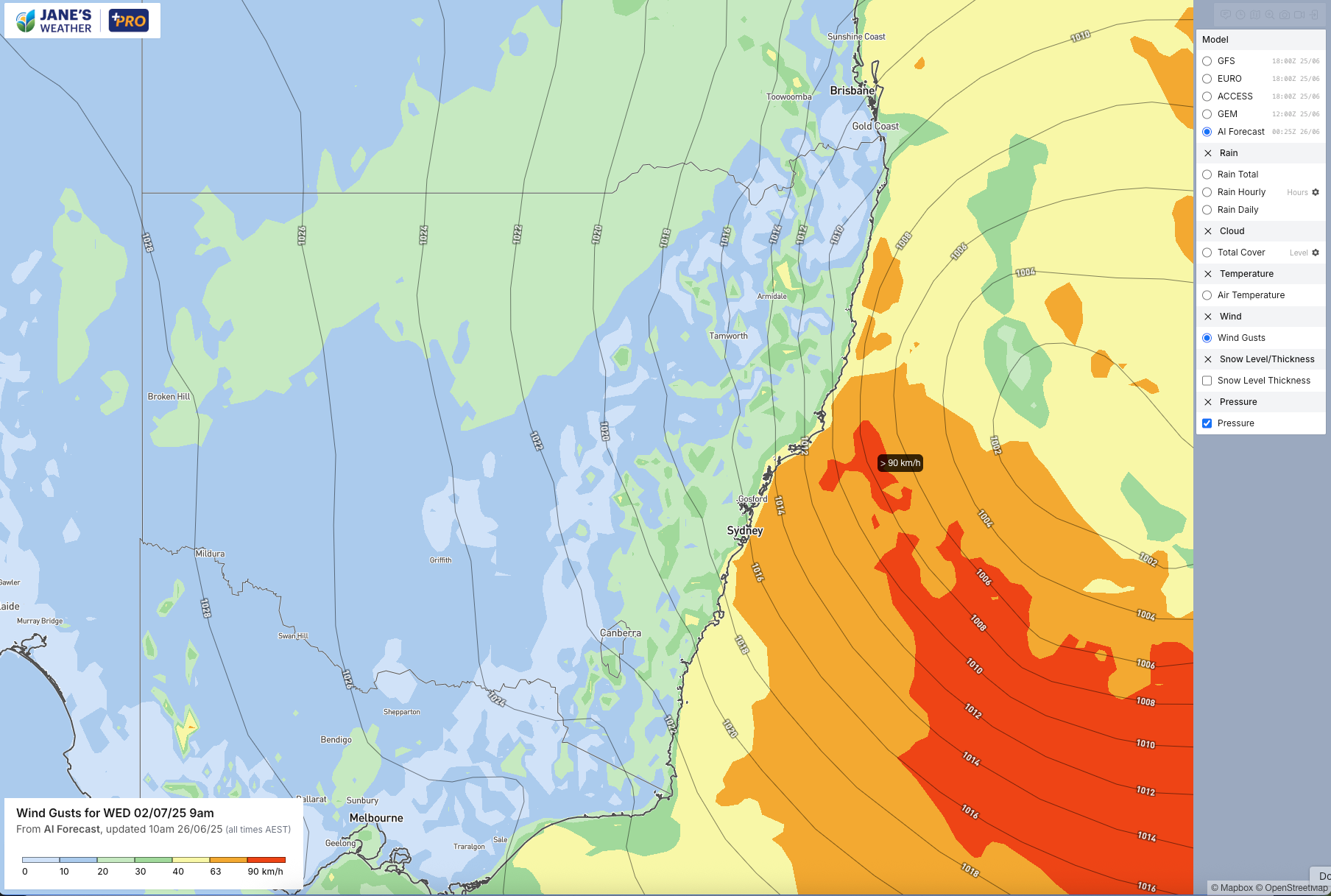 Next week's East Coast Low may have some big impacts depending on where it moves