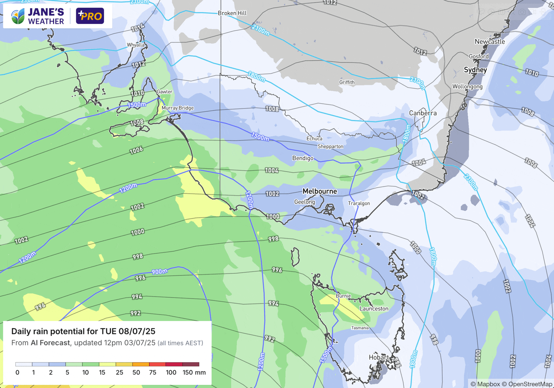 The next cold outbreak with rain arrives in the southeast from Tuesday to Thursday