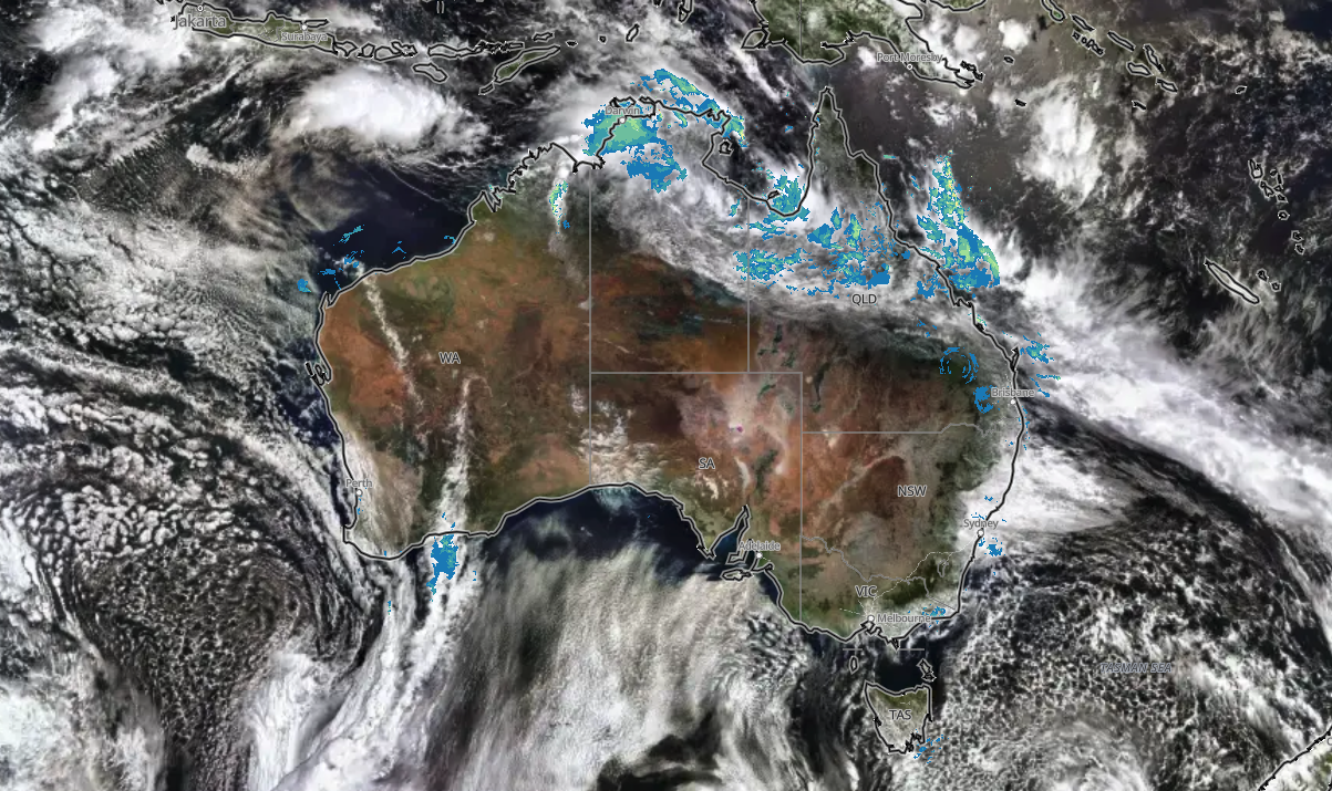 Satellite and radar on Friday morning