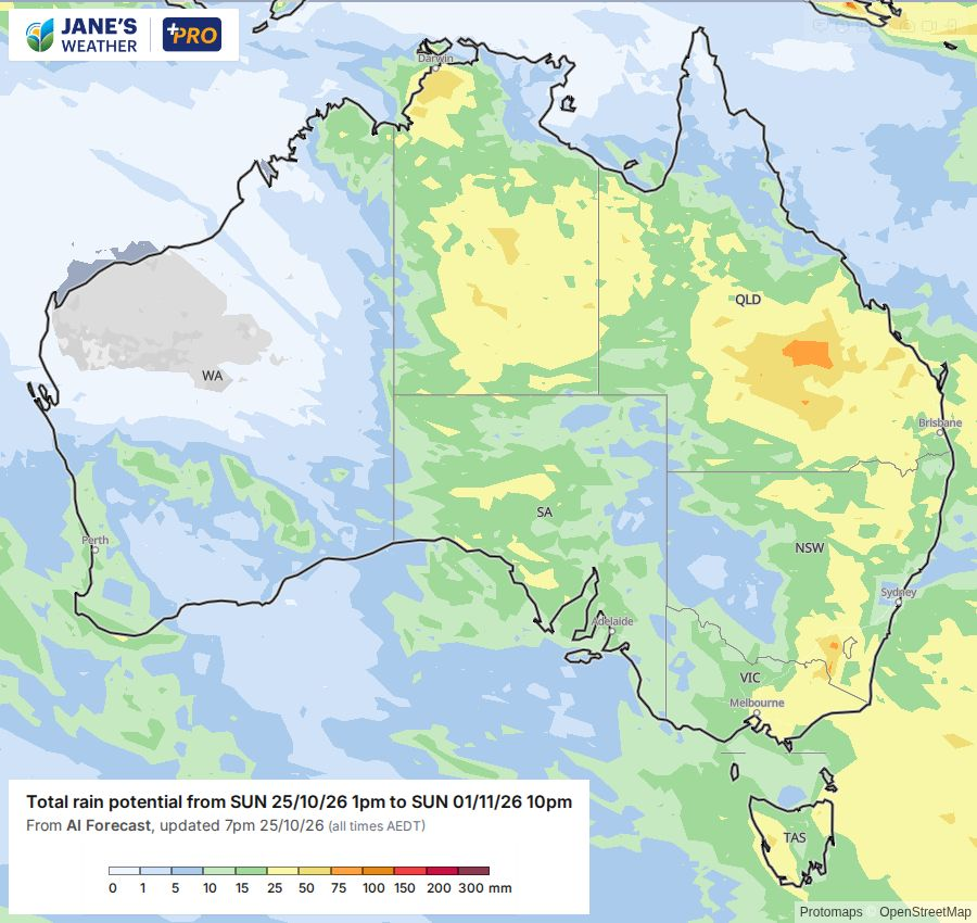 Potential rain for next week