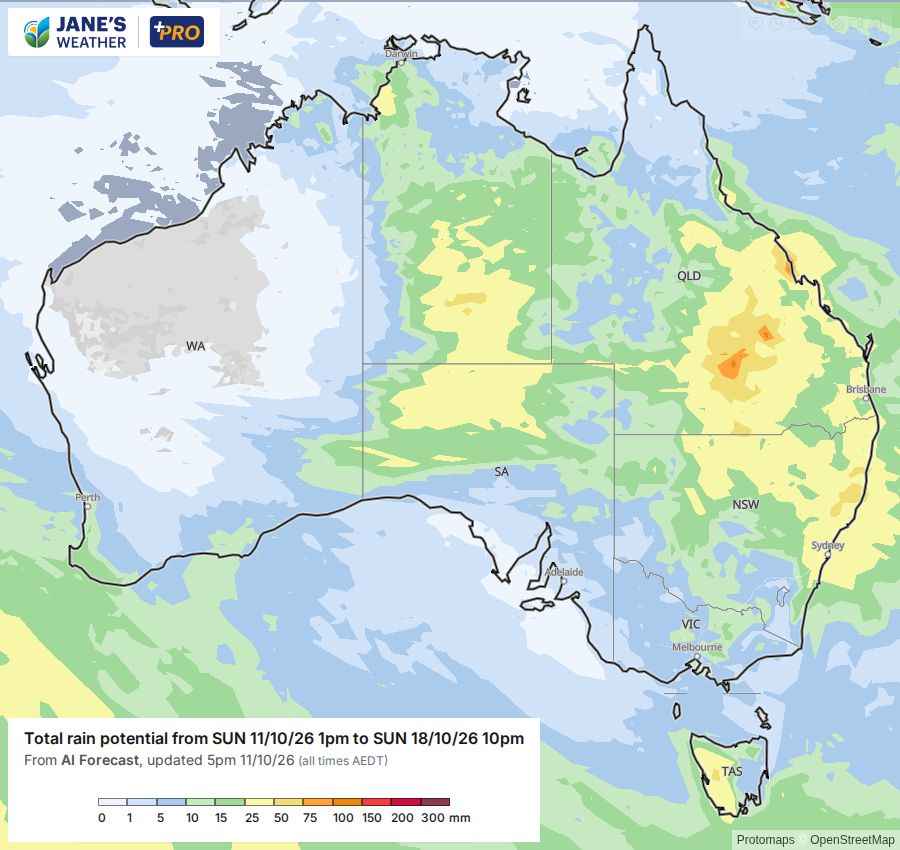 Potential rain for next week