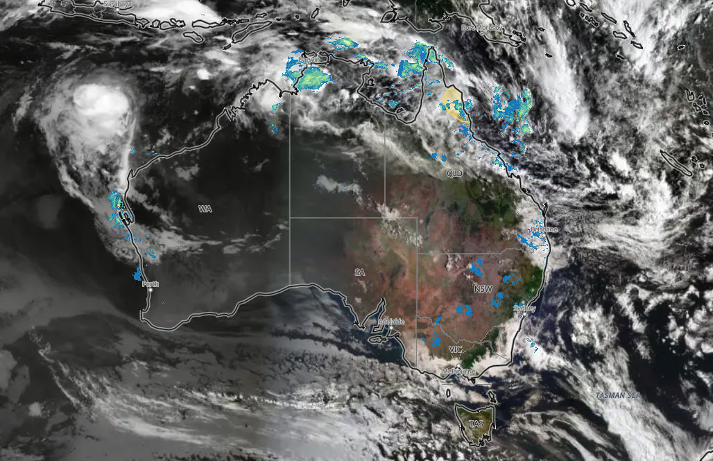 Satellite and radar on Friday morning