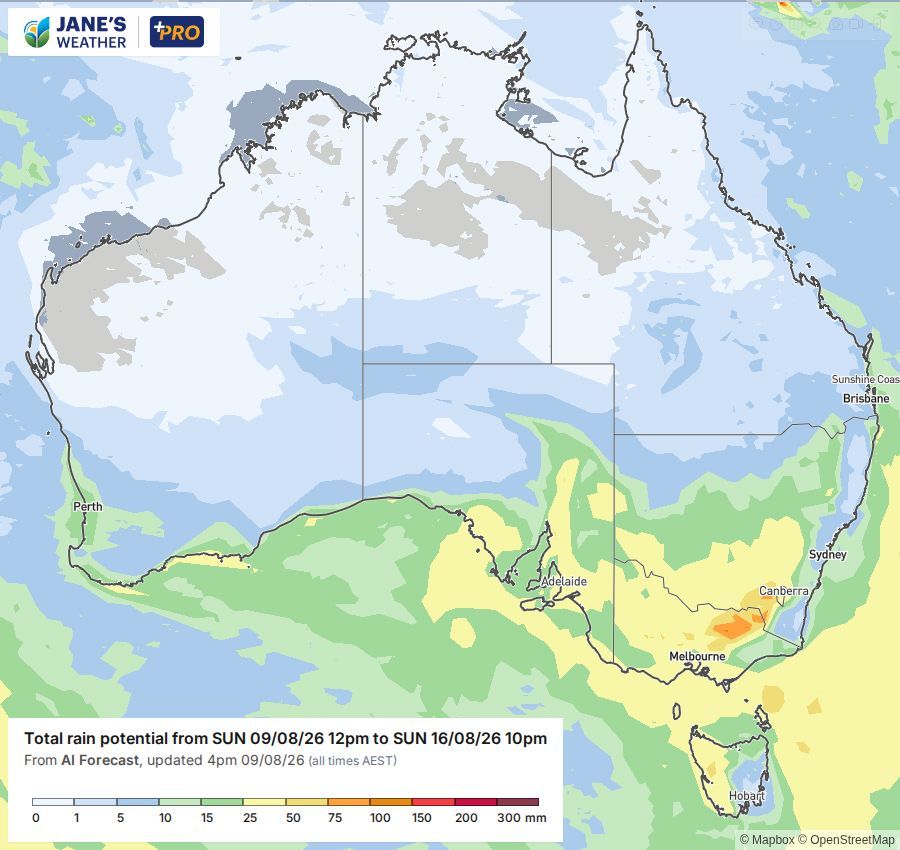 Potential rain for next week