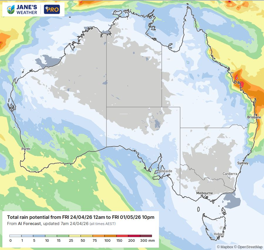 Potential rain for next week