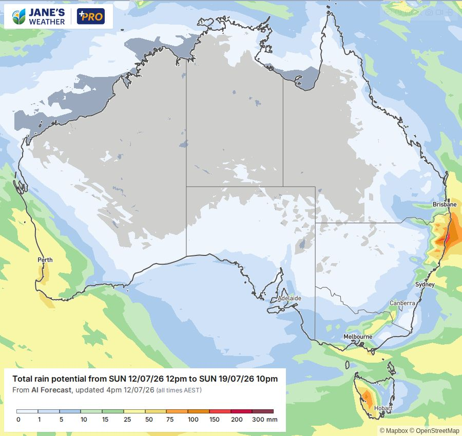Potential rain for next week