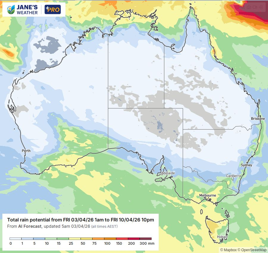 Potential rain for next week