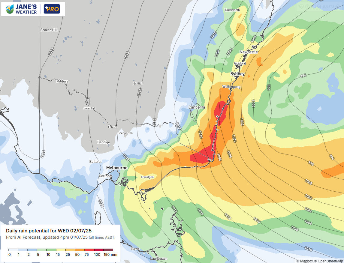 Forecast for Wednesday