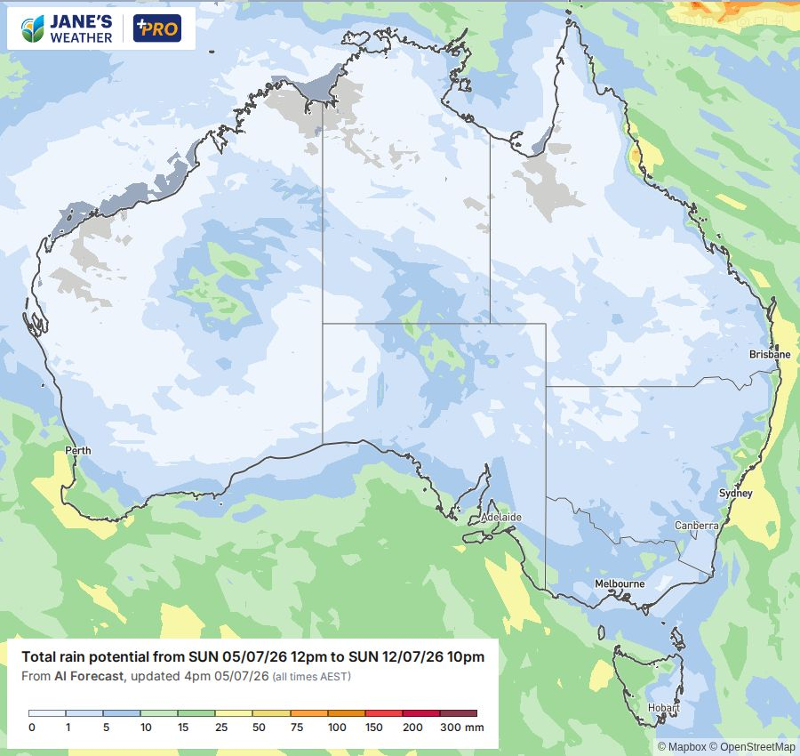 Potential rain for next week