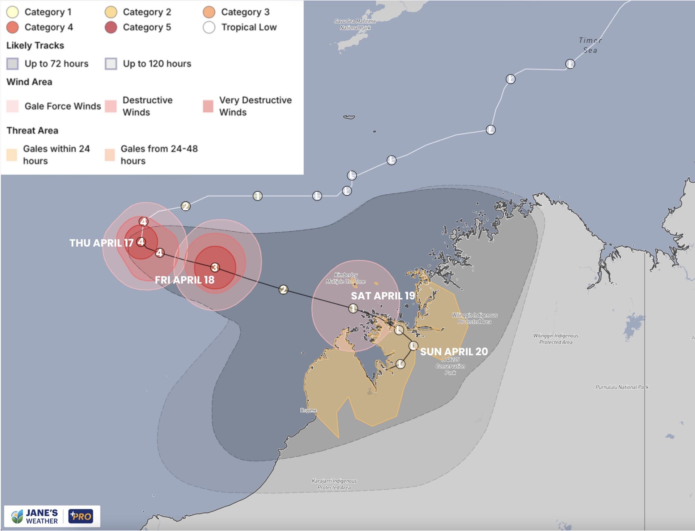 Errol is likely to reduce in intensity before reaching the coast early on Saturday
