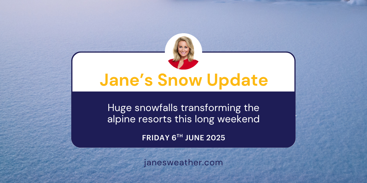 Huge snowfalls transforming the alpine resorts this long weekend