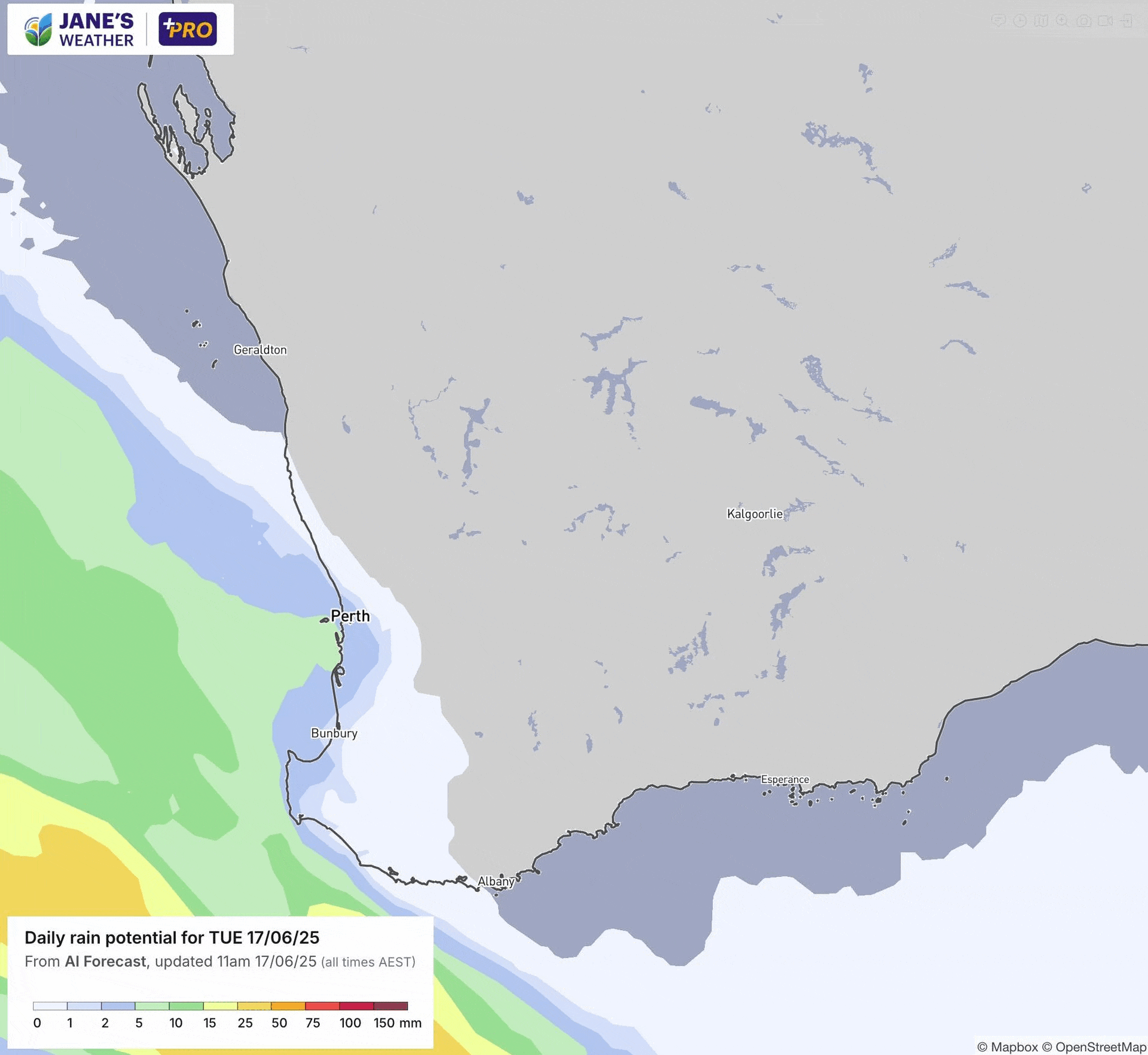 How the rain may develop from Tuesday to Thursday