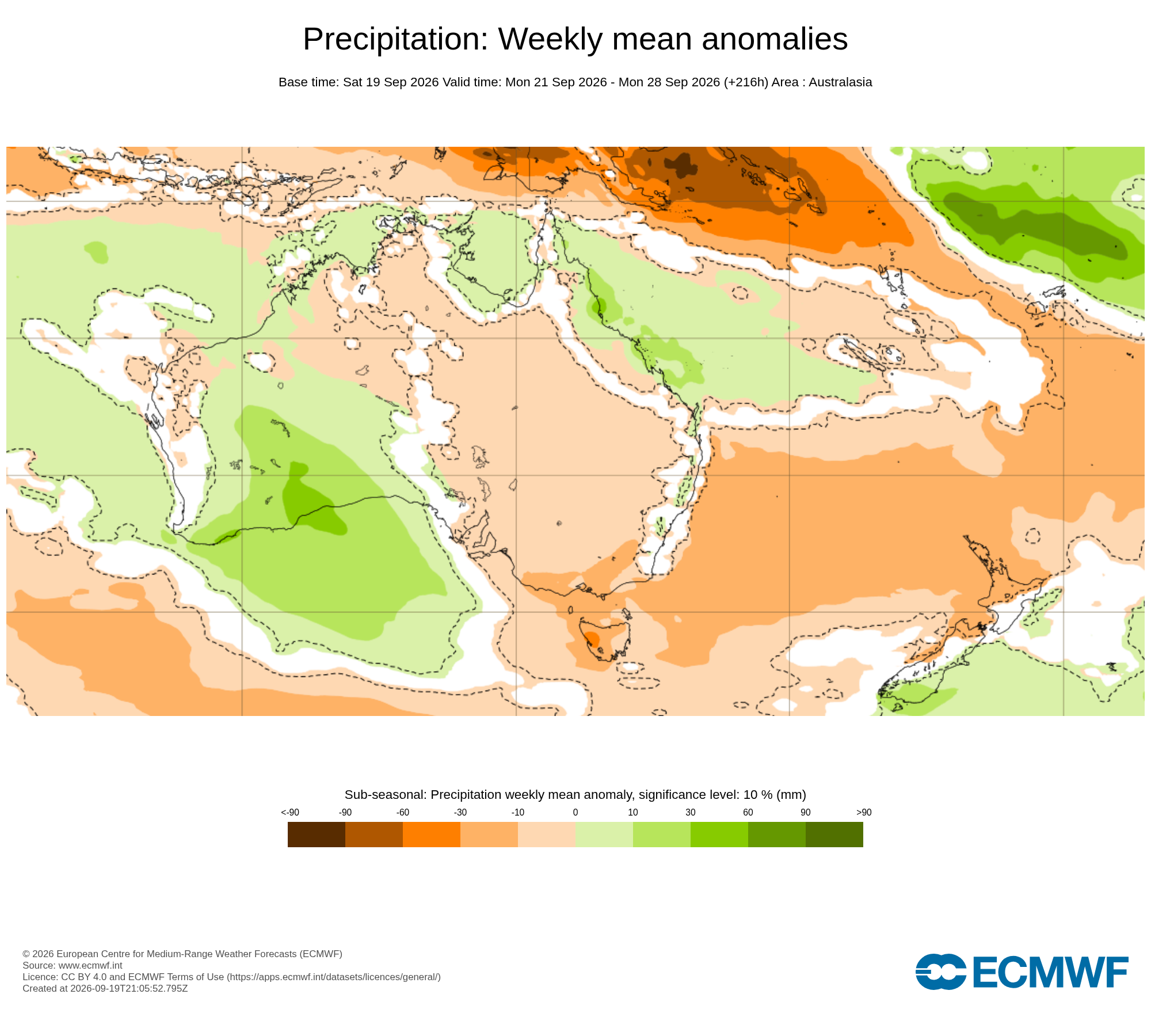 ECMWF Potential rain from 21 to 28 Sep