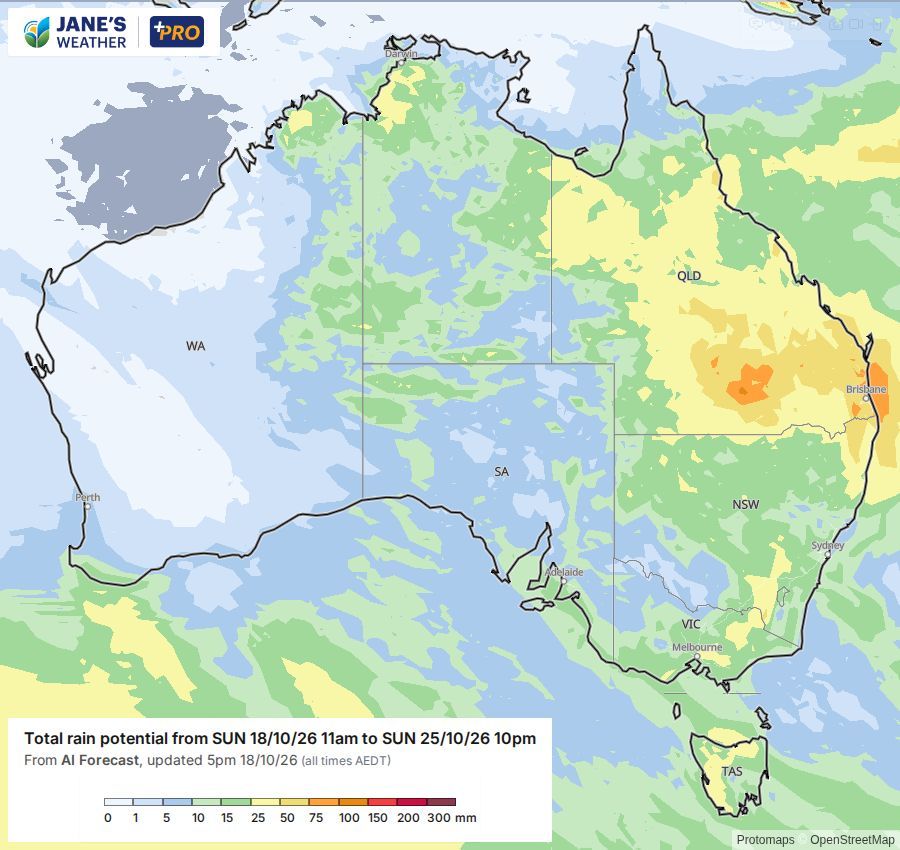 Potential rain for next week
