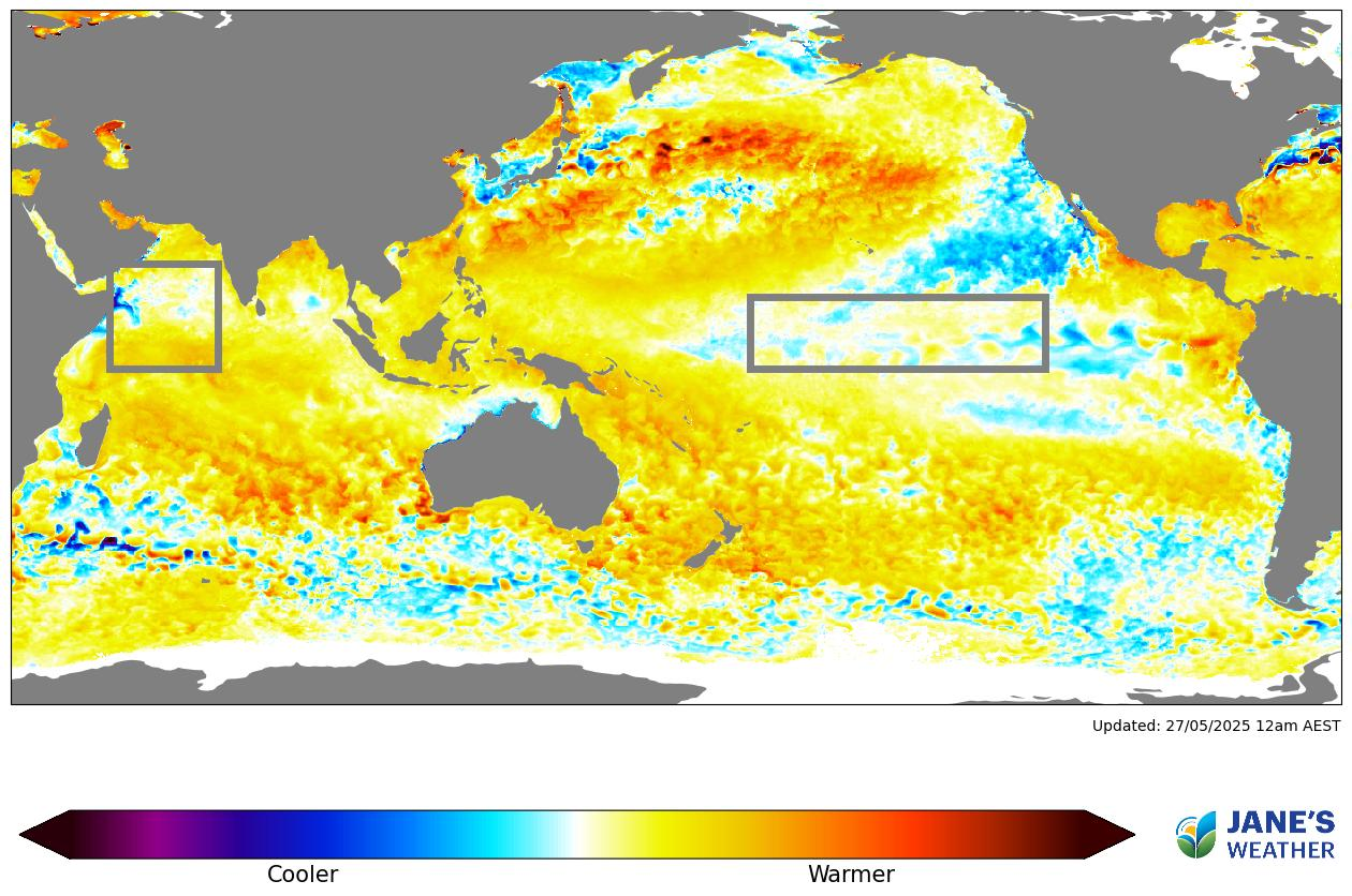Sea Surface Temperature Anomaly (SSTA)