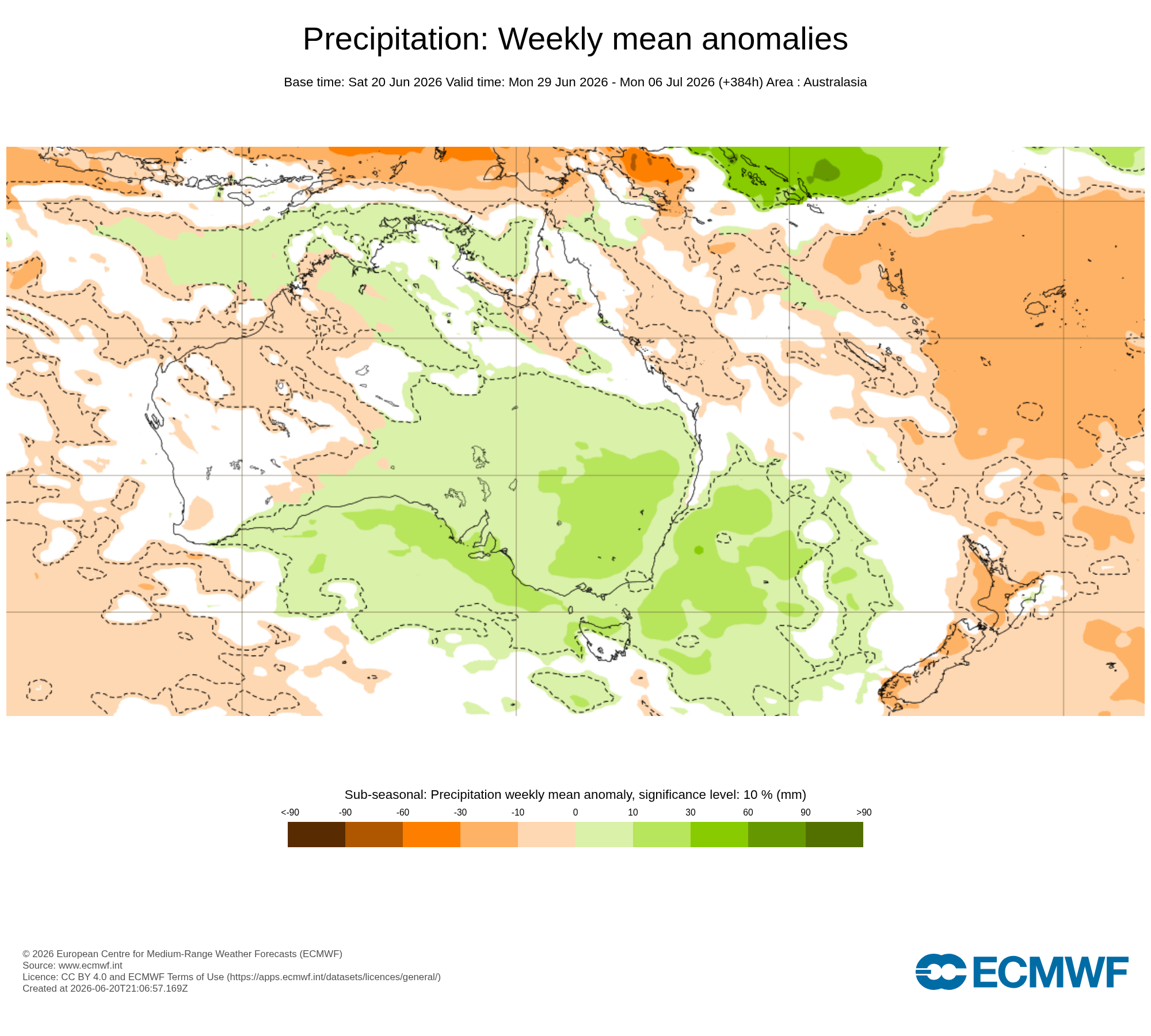 ECMWF Potential rain from 29 Jun to 06 Jul