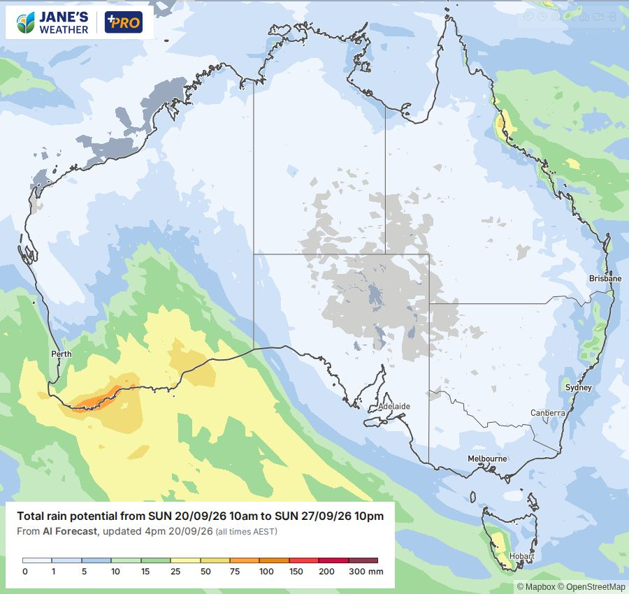 Potential rain for next week